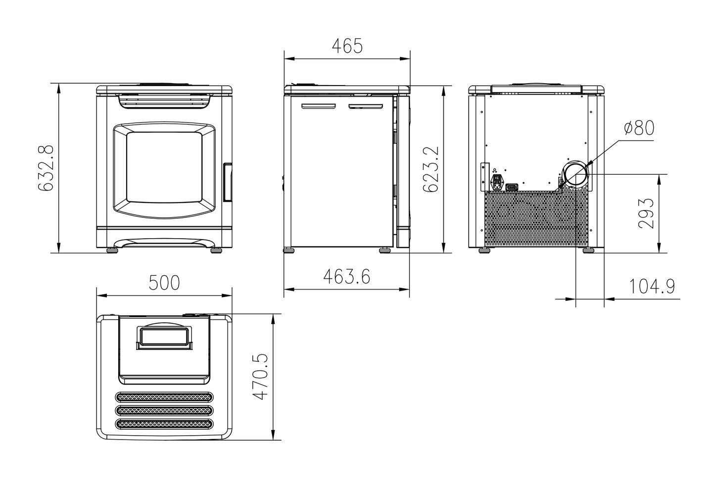 DANA ペレットストーブ6kW