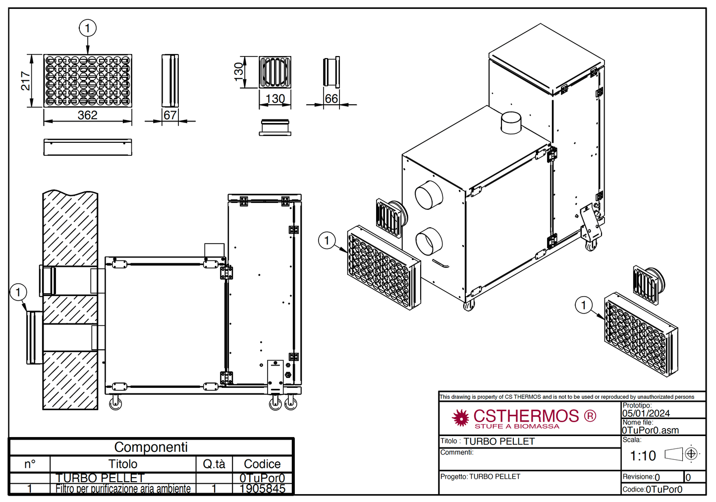 CS TEHRMOS TURBO PELLET 屋外設置ペレットストーブ　ターボペレット