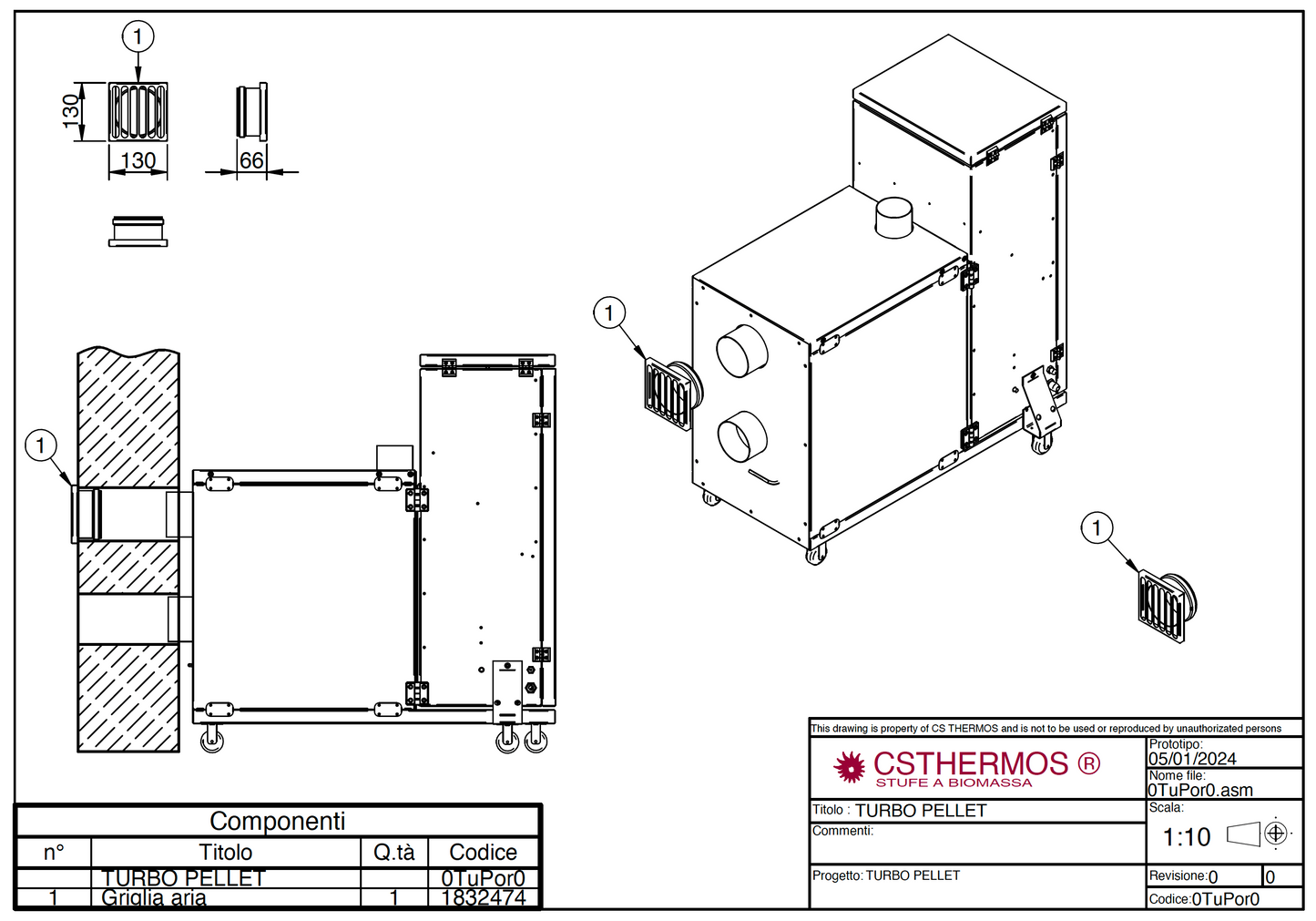CS TEHRMOS TURBO PELLET 屋外設置ペレットストーブ　ターボペレット
