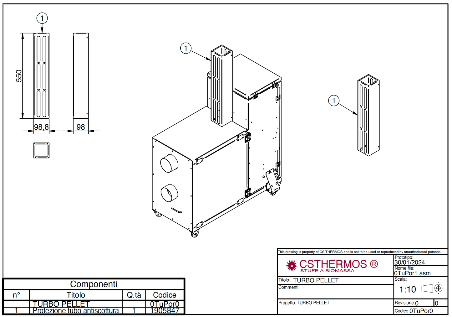 CS TEHRMOS TURBO PELLET 屋外設置ペレットストーブ　ターボペレット