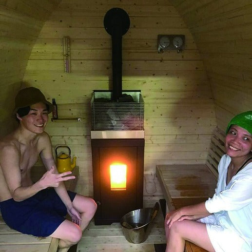 無電源ペレットサウナストーブ　ラミノックス　ヴェネレ６kW（イタリア製）