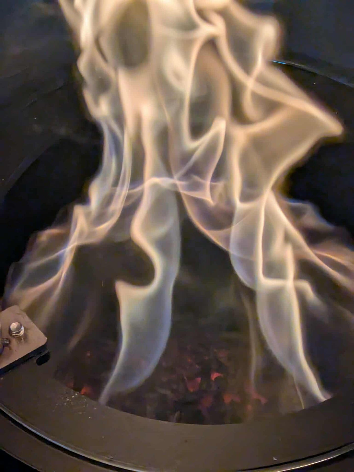 ペレットガス化燃焼パティオヒーター　"ブルーフレーム"BLUE FLAME" (円筒形ガラスBF7)