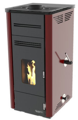 LAMINOX FIORELLO-PLUS（ラミノックス　フィオレッロ-プラス）無電源ペレットストーブ(薪兼用）　9.0KW　イタリア製